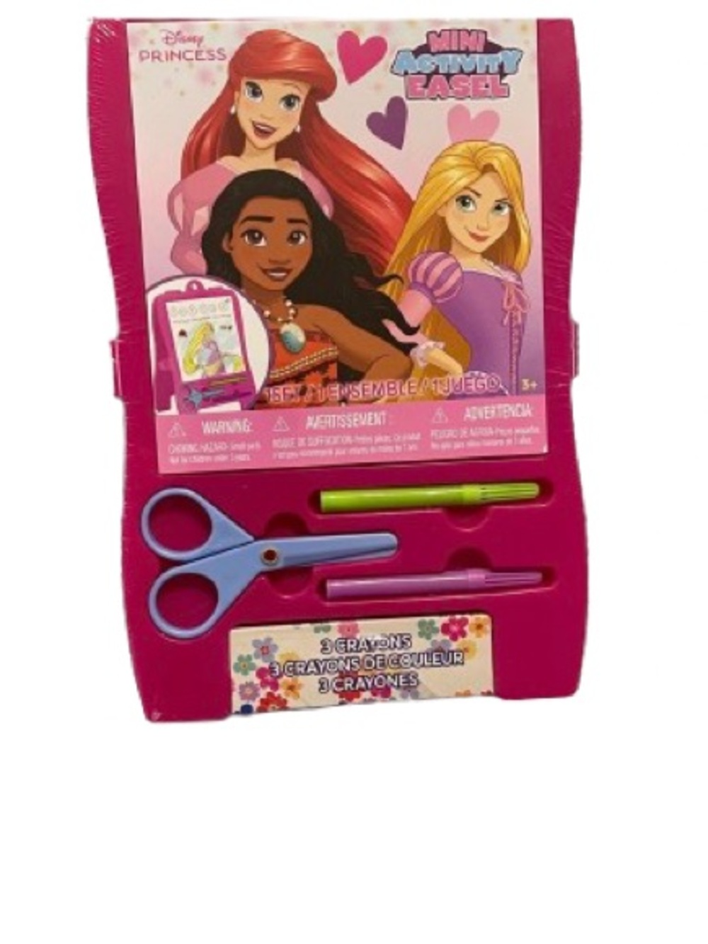 Disney Princess Mini Activity Set-Easel,Stickers,Crayons,Scissors,Markers-NWT